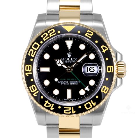 rolex gmt gold and black